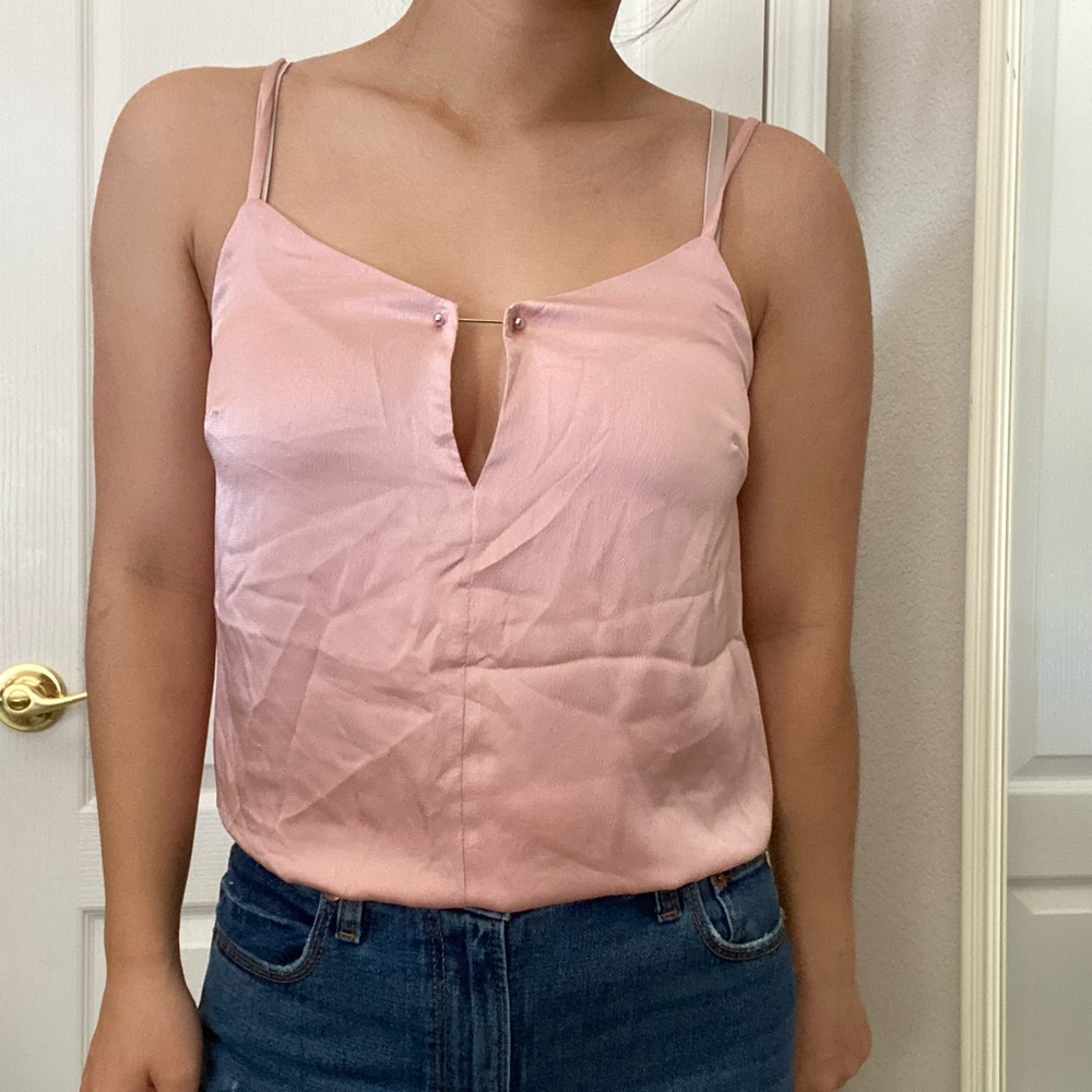 Pink Lulu’s Spaghetti Cami Blouse